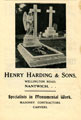 View: c12309 Nantwich: Harding, monumental mason, Wellington Road