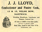 View: c12348 Nantwich: J.J. Lloyd, confectioner, 13 & 15 Welsh Row