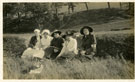 View: c12604 Group of nurses enjoying a picnic in the countryside