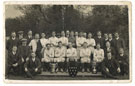 View: c12738 Frodsham: Frodsham AFC with trophies.