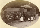 View: c13055 Brereton: Travelling community with horse-drawn caravan