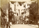 View: c13429 Macclesfield: Mill Street, Queen Victoria's Jubilee Day