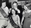 View: c14134 Macclesfield: Macclesfield Town Hall, 1975 Silk Queen
