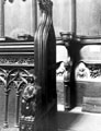View: ch2700 South Side,14th Century bench end 	