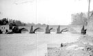 View: ch2751 Old Dee Bridge looking east from Handbridge Side 	