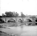View: ch2753 Old Dee Bridge from Chester Looking towards Handbridge 	