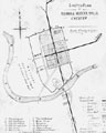 View: ch2936 Sketch plan of Roman and modern wall of 20th Century Chester 	