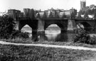 View: ch3126 Chester, Old Dee Bridge and Castle 	