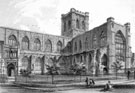 View: ch3221 Chester, Cathedral, SW View 	