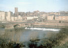 View: ch3568 Chester from Salmon Leap, showing Old Dee Bridge 	