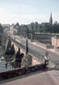View: ch3578 Old Dee Bridge looking towards Handbridge 	