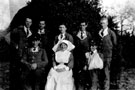 View: ch4158 Patients with nurse in garden of Boughton Grange