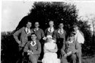 View: ch4160 Patients with nurse in garden of Boughton Grange
