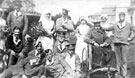 View: ch4177 Patients and nurses in garden of Boughton Grange