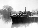 View: ch4510 Scene on the River Dee, a steamer about to leave the stage