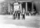 View: ch4537 The Cheshire Regiment and their colours at Chester Castle