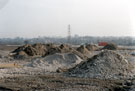 View: ch4595 Building on the site of the old Sealand Road ground 	