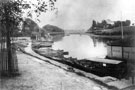 View: ch4676 Chester, The Groves showing the city floating baths 	