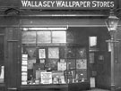 View: ch4871 Wallasey: R. J. Rogers and Son Wallpaper shop