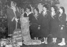 View: ch4938 Christmas at Odeon Cinema - usherettes and Santa 	