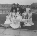 View: ch4979 Community Queen with attendants and organising committee 	