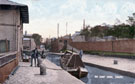 View: ch6586 Chester, Northgate locks 	