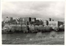 View: ch7239 Chester Castle and County Hall from across river with Police HQ in background 	