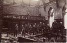 View: ch7687 Firemen at scene of fire in the Town Hall