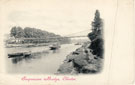 View: ch7742 River Dee and suspension bridge