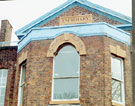 View: ch8043 Chester Royal Infirmary showing inscription above window 	