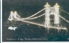 View: ch8141 Queen's Park suspension bridge illuminated 	
