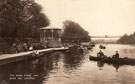 View: ch8253 Bandstand and Suspension Bridge on the Dee