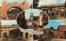 View: ch8312 Postcard showing the 'Gateways' of Chester