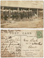 View: ch8488 Postcard sent to Mrs Reade of Walker Street, front showing boatyard workers