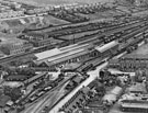 View: ch8617 Aerial view of Saltney showing railway junction and housing