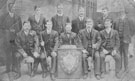 View: ch8698 Billiard Competitors, Alf Spencer 1st Left on Back row