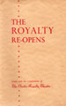 View: ch8859 Booklet produced for the reopening of the Royalty Theatre after refurbishment