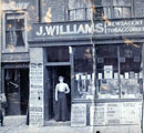 View: ch8871 Lizzie Williams, in the family Newsagents shop doorway