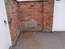 View: ch8877 Close up of a foundation stone in No. 2 Hough Green gateway