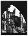 View: p0244 View of Chester Cathedral from the Town Hall steps of the west front still from Chester Historic film ' A Bulwark of the Legions', 1934