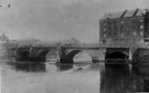 View: p0246 View of the Old Dee Bridge; the Weir and Dee Mills with Handbridge in the background