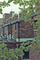 View: p0298 View showing backs of terraced housing in an unknown street in Chester