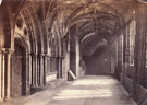 View: p0388 East cloister including entrance to chapter house in Chester Cathedral