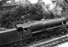 View: p0671 LMS Class 5 locomotive No 45057 in the cutting below Chester Northgate sheds, Chester