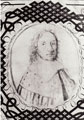 View: p1292 Initial letter portrait of letters patent of Oliver Cromwell, 1658