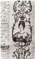 View: p1297 Portrait of William IV 's queen Adelaide from letters patent, 1836 Charter