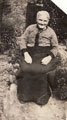 View: p1690 Old woman sitting in a garden