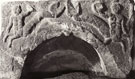 View: p1736 Fragments of a funerary moment with Tritons in relief, found in the north city wall, 1891.