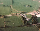 View: p1760 Unidentified aerial view of land near a farm,showing site of medieval village.