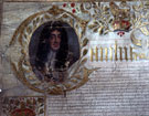 View: p2542 Portrait of Charles II, from Charter of 1684/5 Ref. CH/39